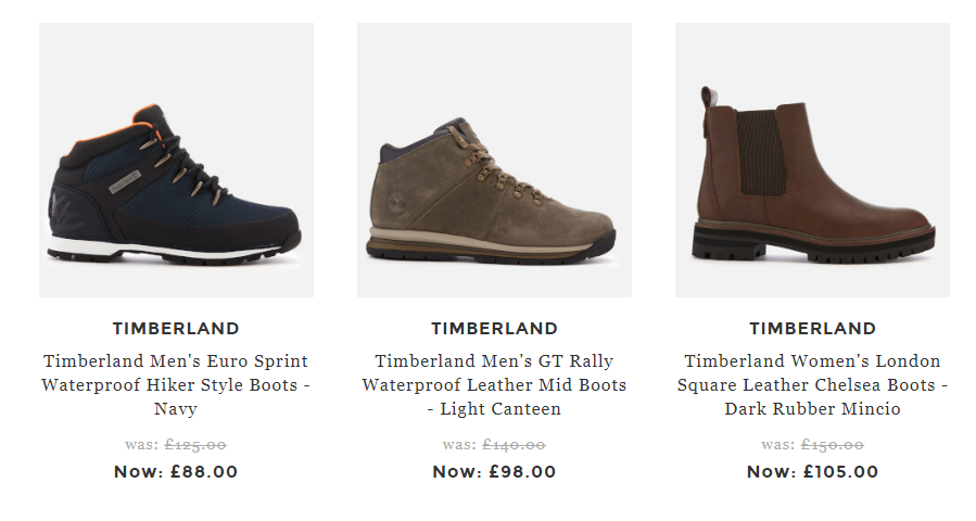 英國網站Allsole優惠碼2018, 購Timberland男女鞋款低至6折+限時額外9折優惠, 低至HK$815起